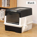 Extra Large Enclosed Cat Litter Box with Front Entry & Top Exit | Drawer Design with Scoop