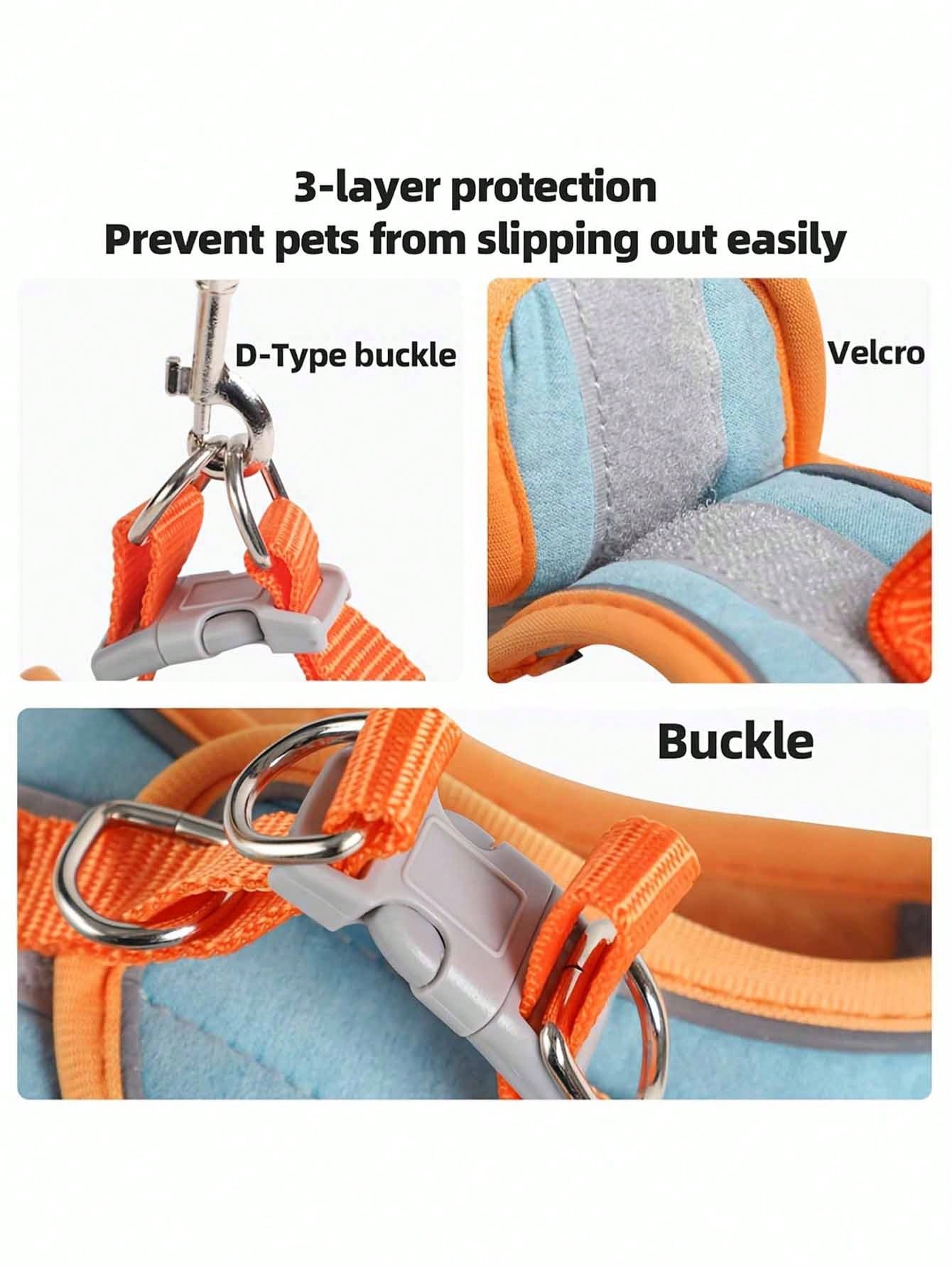 Reflective Pet Harness & Leash Set | Adjustable for Cats & Dogs