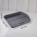 Medium Iron Wire Pet Toilet – Double-Layer Washable Dog & Cat Potty