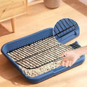 Medium Iron Wire Pet Toilet – Double-Layer Washable Dog & Cat Potty