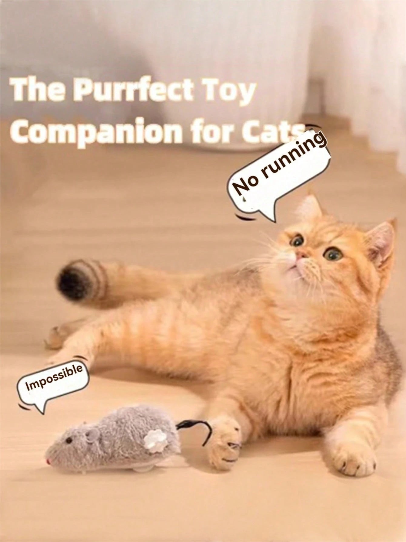Clockwork Mouse Cat Toy | Wind-Up Interactive Toys for Cats
