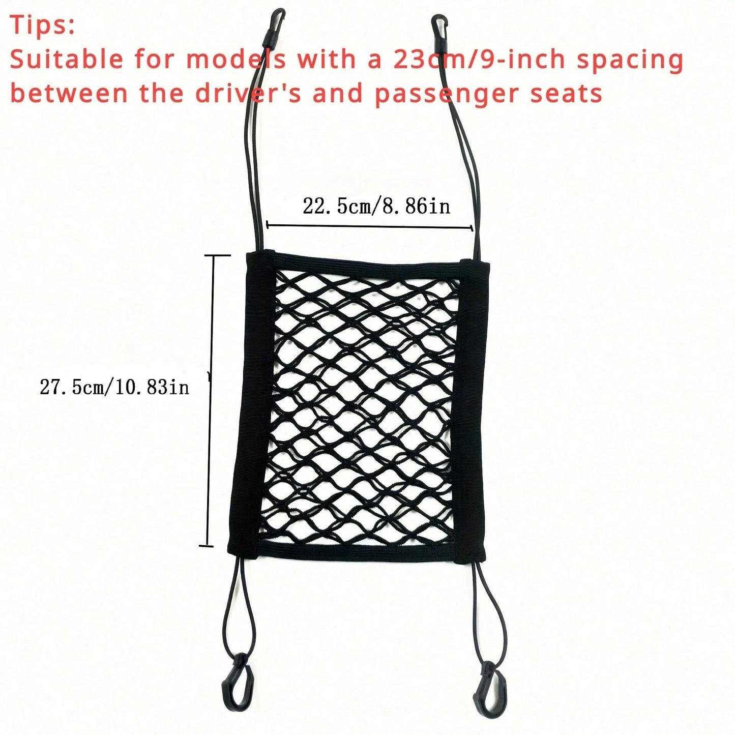 Pet Car Barrier Net with Storage Pocket | Universal Dog Car Divider