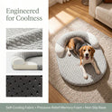 Cooling Ice Bean Cat & Dog Bed – Breathable Washable Summer Pet Mat