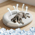 Cooling Ice Bean Cat & Dog Bed – Breathable Washable Summer Pet Mat