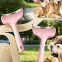 V-Shaped Pet Grooming Comb – Undercoat & Loose Hair Remover