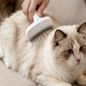 V-Shaped Pet Grooming Comb – Undercoat & Loose Hair Remover