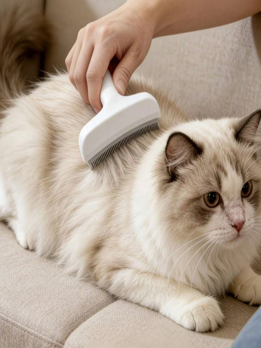 V-Shaped Pet Grooming Comb – Undercoat & Loose Hair Remover