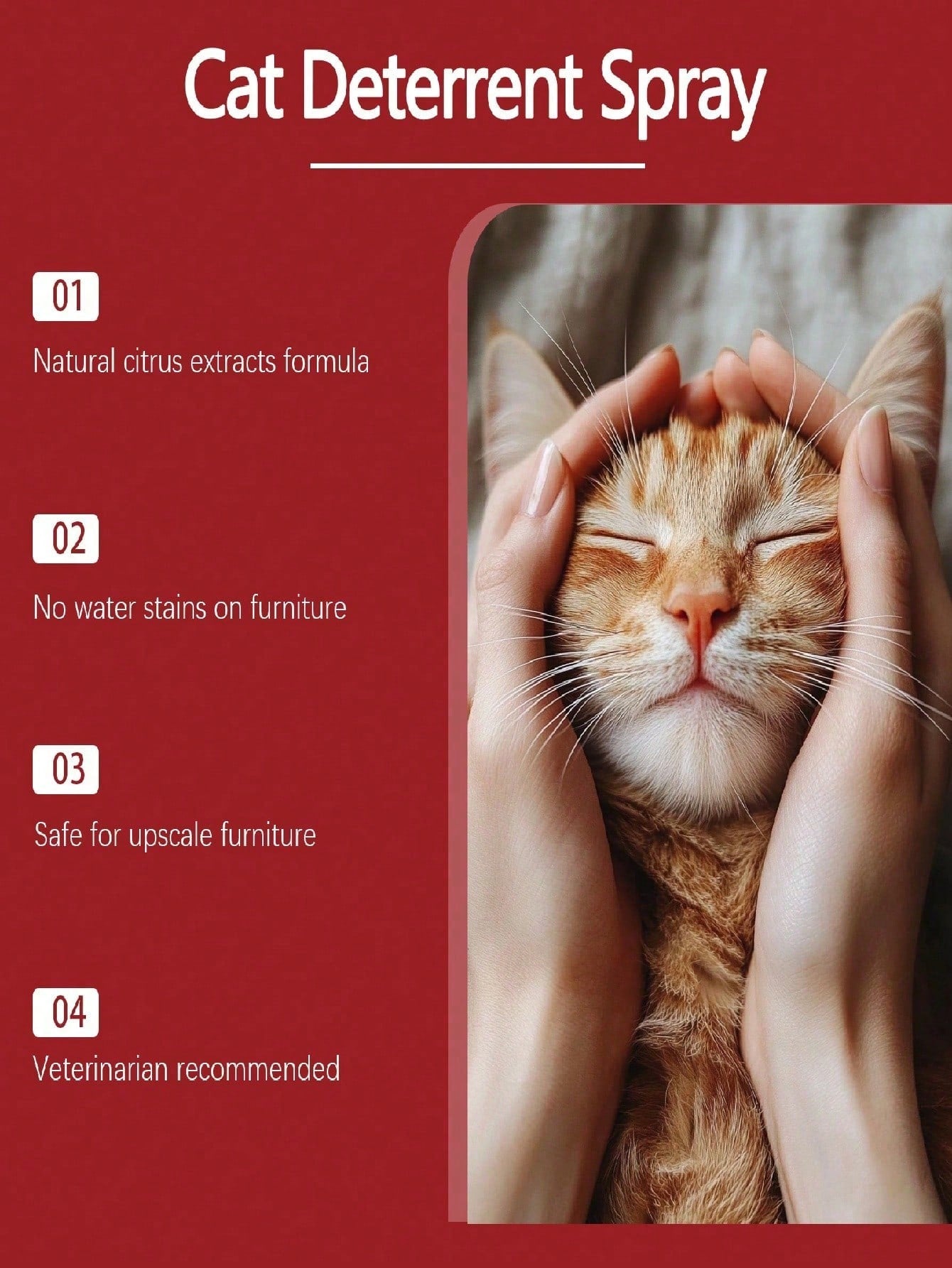 120ml Cat Repellent Spray – Anti-Scratching, Climbing & Urine Deterrent
