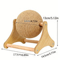 Interactive Sisal Cat Scratching Post with Rolling Ball Toy | Durable Cat Scratcher