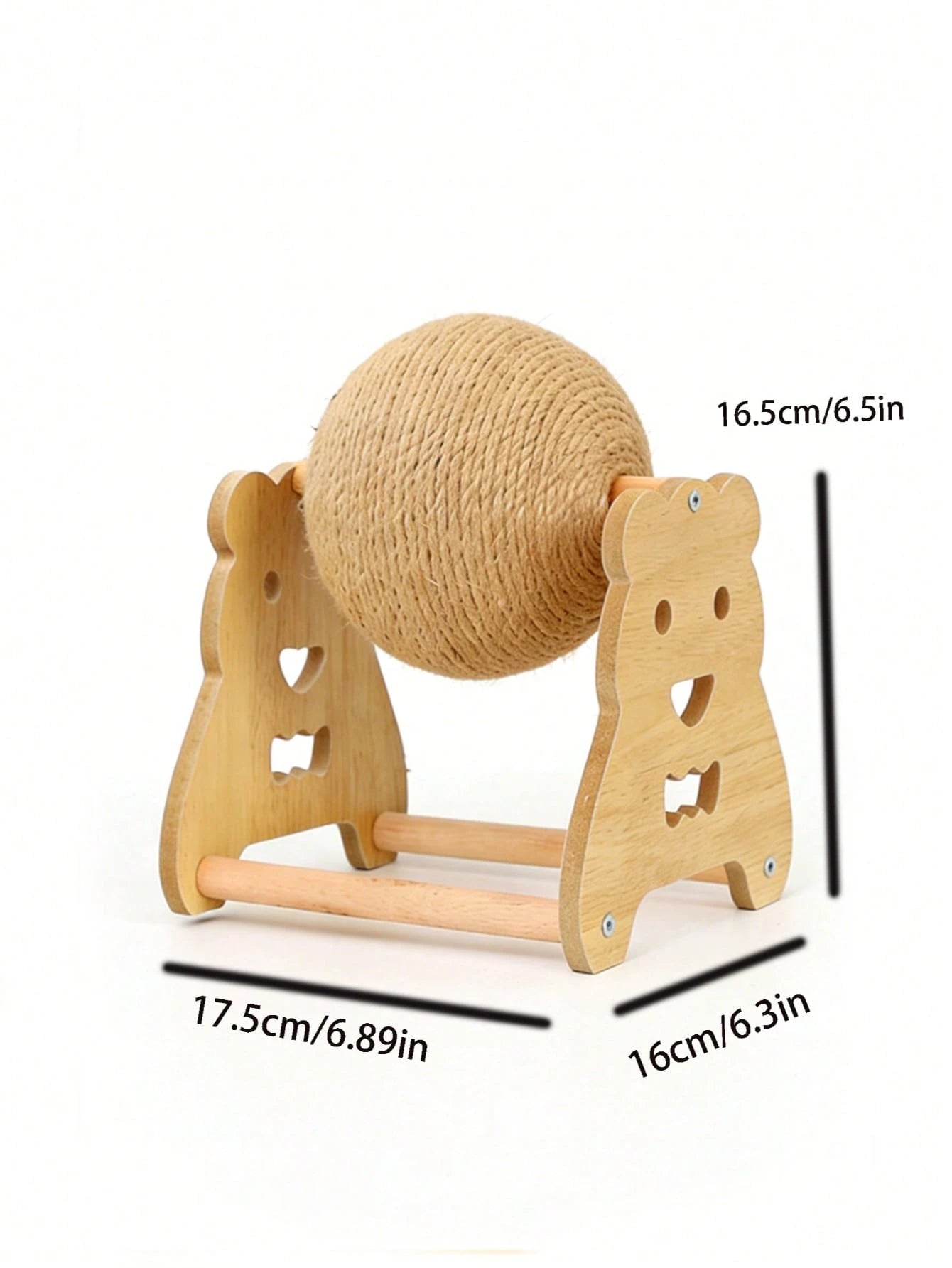 Interactive Sisal Cat Scratching Post with Rolling Ball Toy | Durable Cat Scratcher