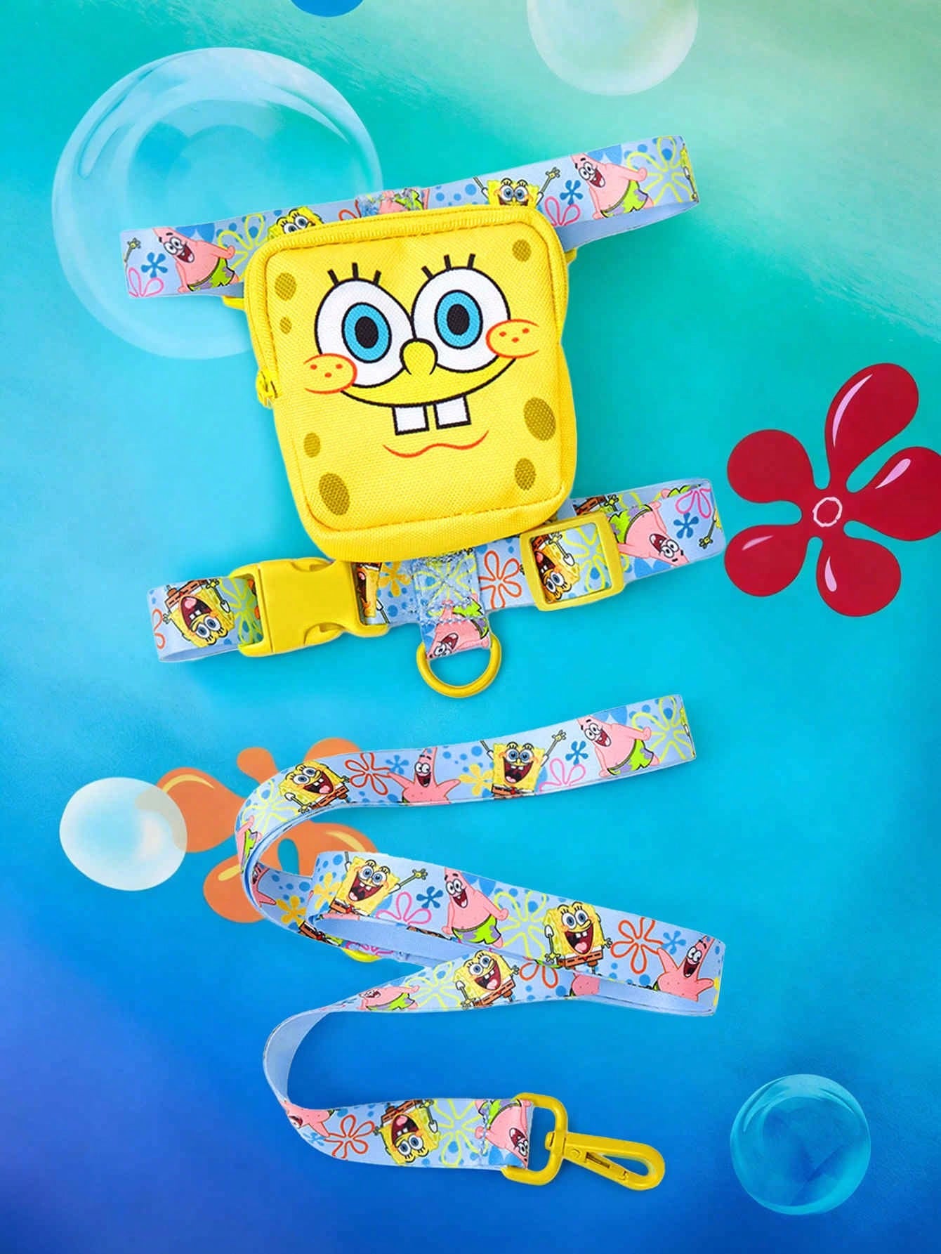SpongeBob Pet Collar & Leash Set for Cats & Small Dogs