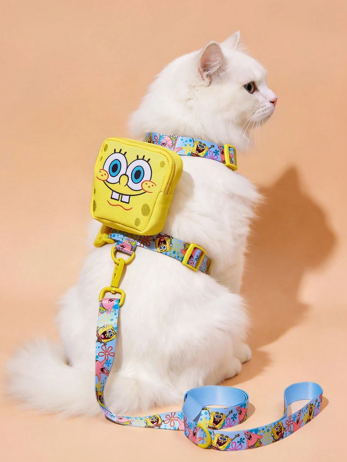 SpongeBob Pet Collar & Leash Set for Cats & Small Dogs