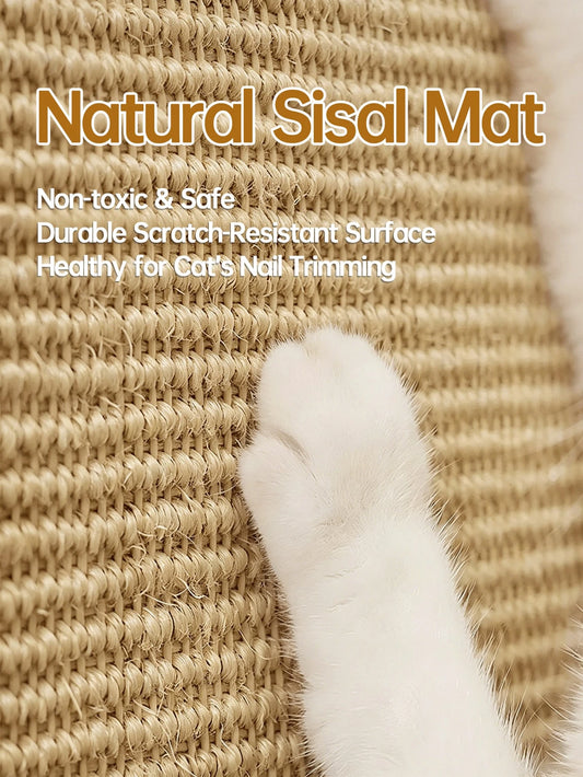Sisal Cat Scratcher Mat | Durable Scratch Pad for Walls & Furniture