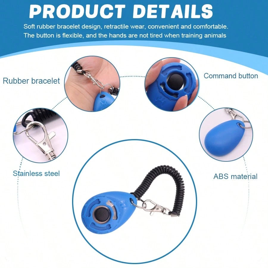 Dog Training Clicker with Wrist Strap for Dogs & Cats
