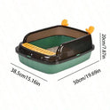 Semi-Enclosed High-Sided Cat Litter Box | Anti-Splash with Scoop
