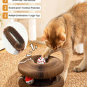 Interactive Accordion Cat Scratching Board with Bell Ball | Foldable Cardboard Cat Scratcher