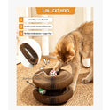 Interactive Accordion Cat Scratching Board with Bell Ball | Foldable Cardboard Cat Scratcher
