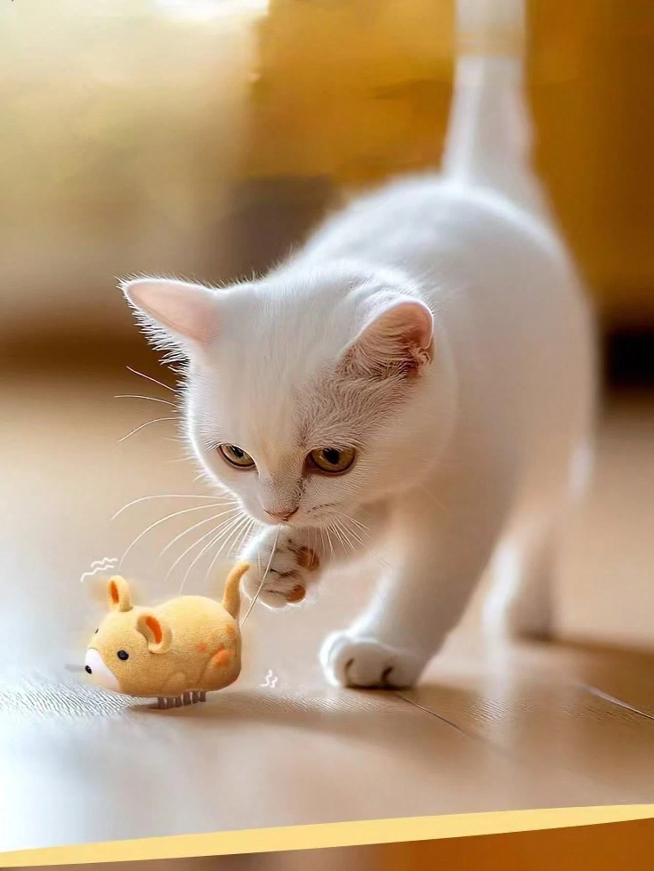 Automatic Plush Mouse Cat Toy | Interactive Vibrating Toy for Cats & Kittens