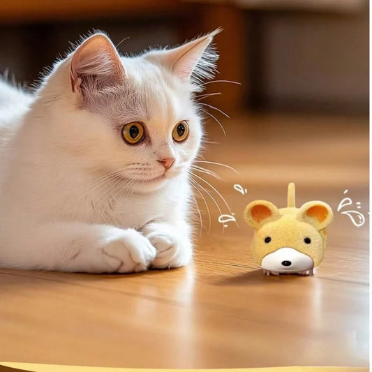 Automatic Plush Mouse Cat Toy | Interactive Vibrating Toy for Cats & Kittens