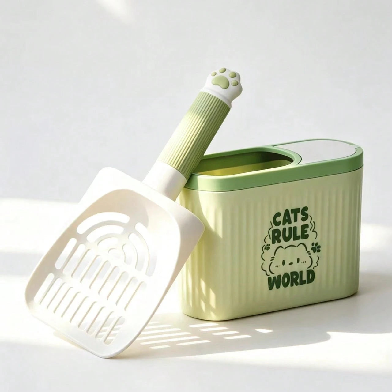 Cat Litter Scoop with Holder | Durable Litter Box Scooper
