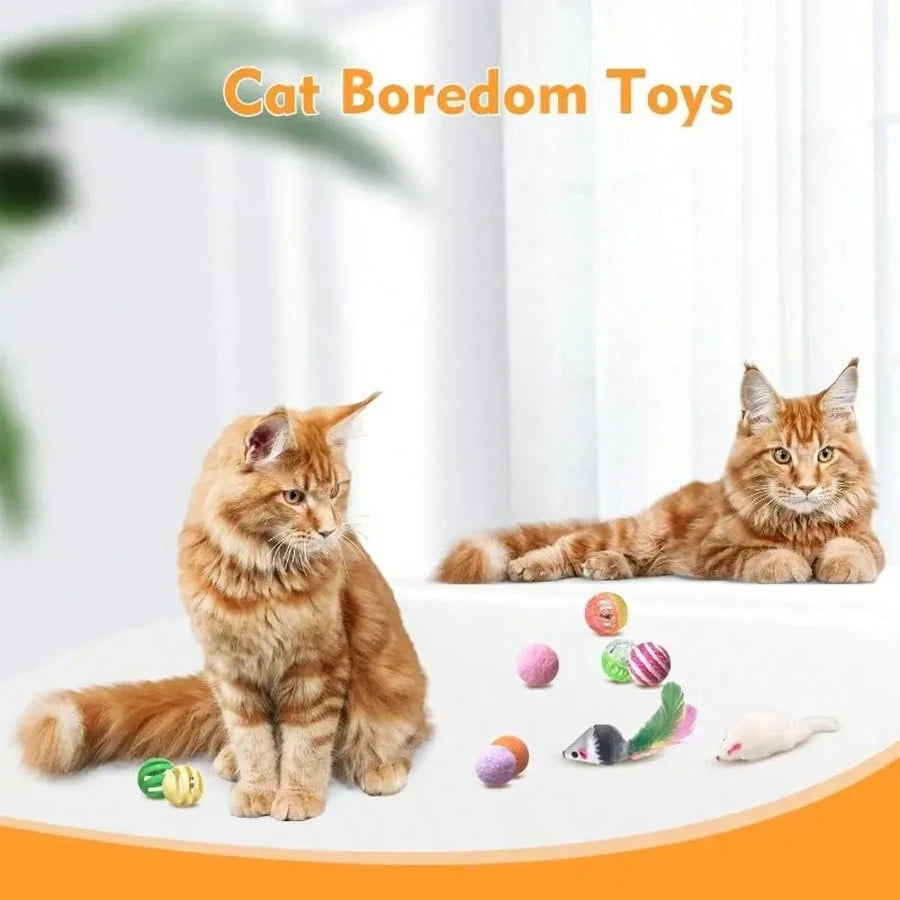 Cat Toy Variety Pack | 48 PCS Interactive Cat Toy Set