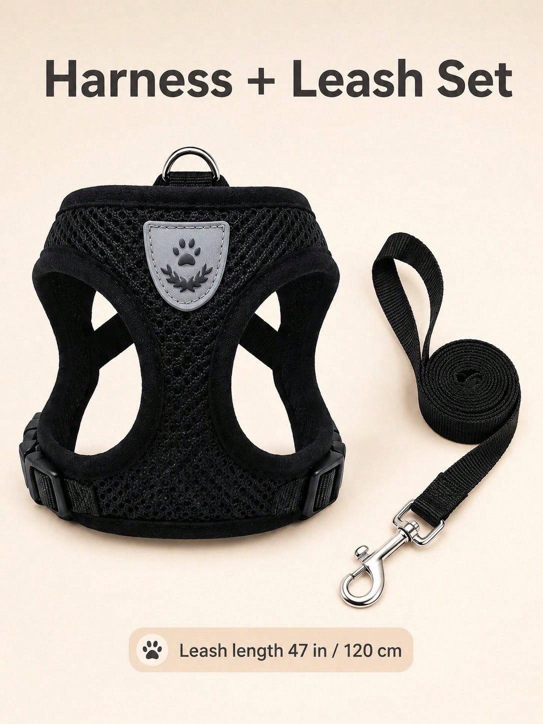 Breathable No-Pull Pet Harness | Adjustable Dog & Cat Vest