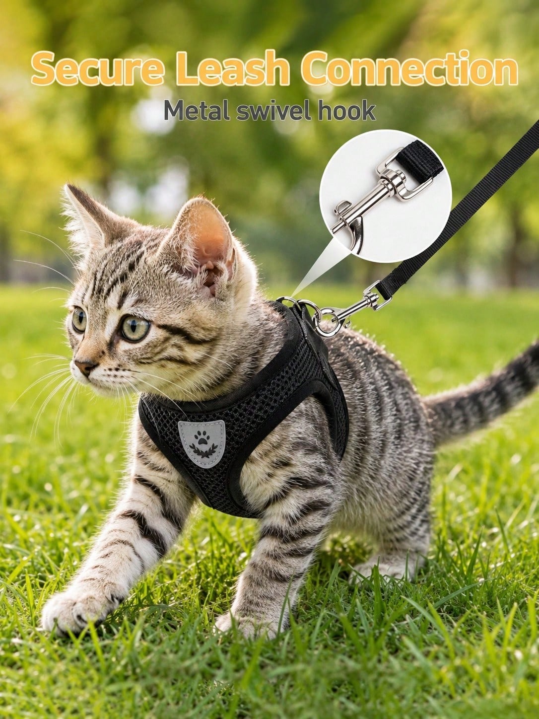 Breathable No-Pull Pet Harness | Adjustable Dog & Cat Vest