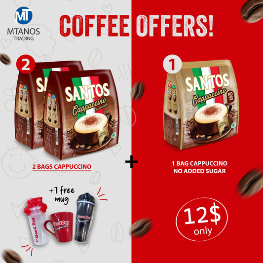 SANTOS Cappuccino Offer + Free Mug