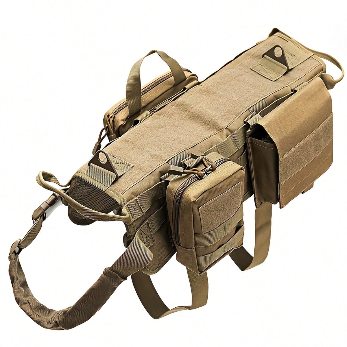 Tactical Dog Harness with Pockets – Adjustable No-Pull Vest