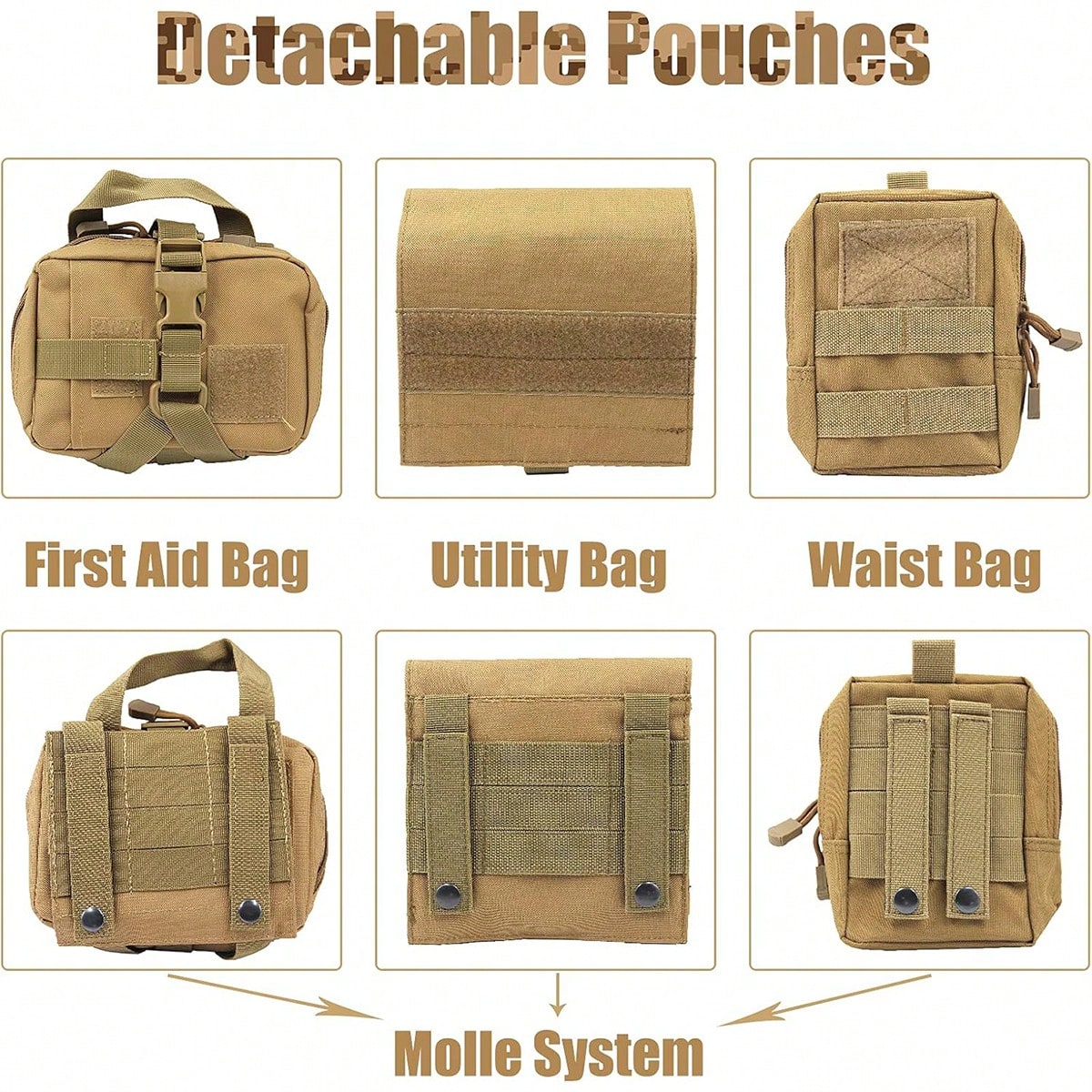 Tactical Dog Harness with Pockets – Adjustable No-Pull Vest