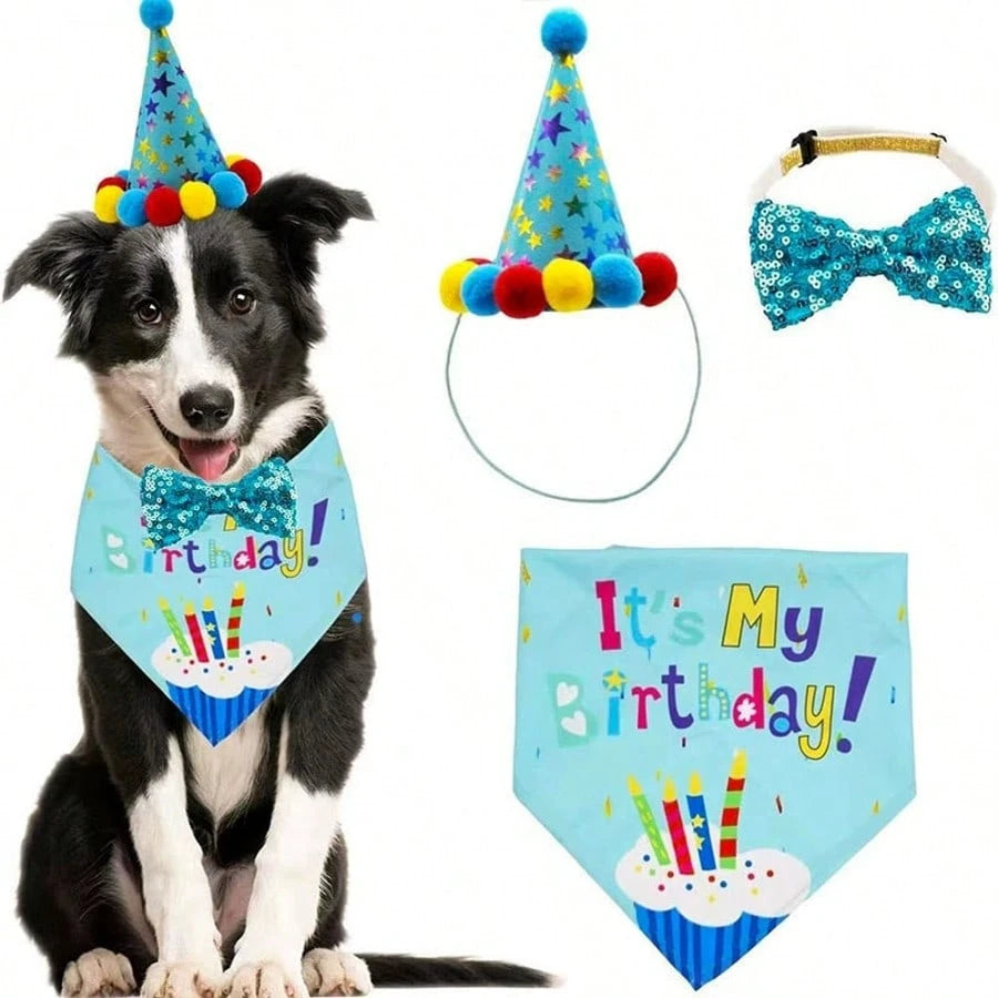 Pet Birthday Party Set – Dog Birthday Decorations & Photo Props