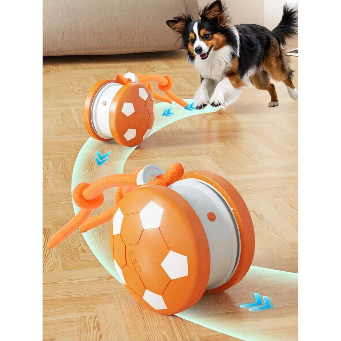 Interactive Automatic Dog Ball – Electric Rolling Toy (Without Leash)