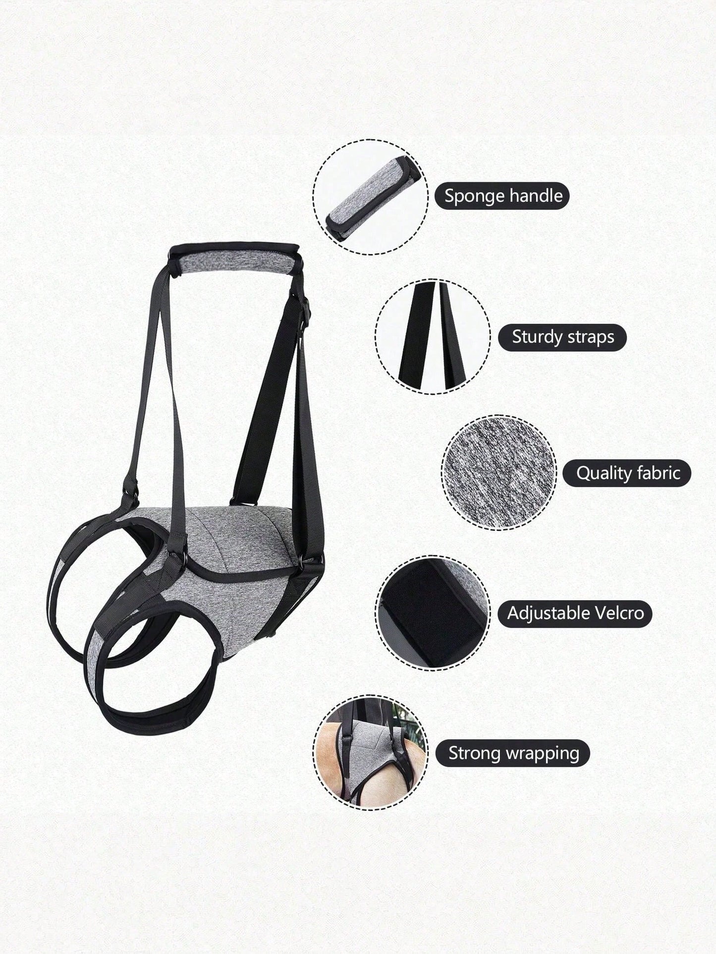Dog Lift Harness – Rear Leg Support Sling for Elderly & Injured Dogs