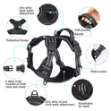 No-Pull Dog Harness – Reflective Padded Vest with 2 Leash Clips