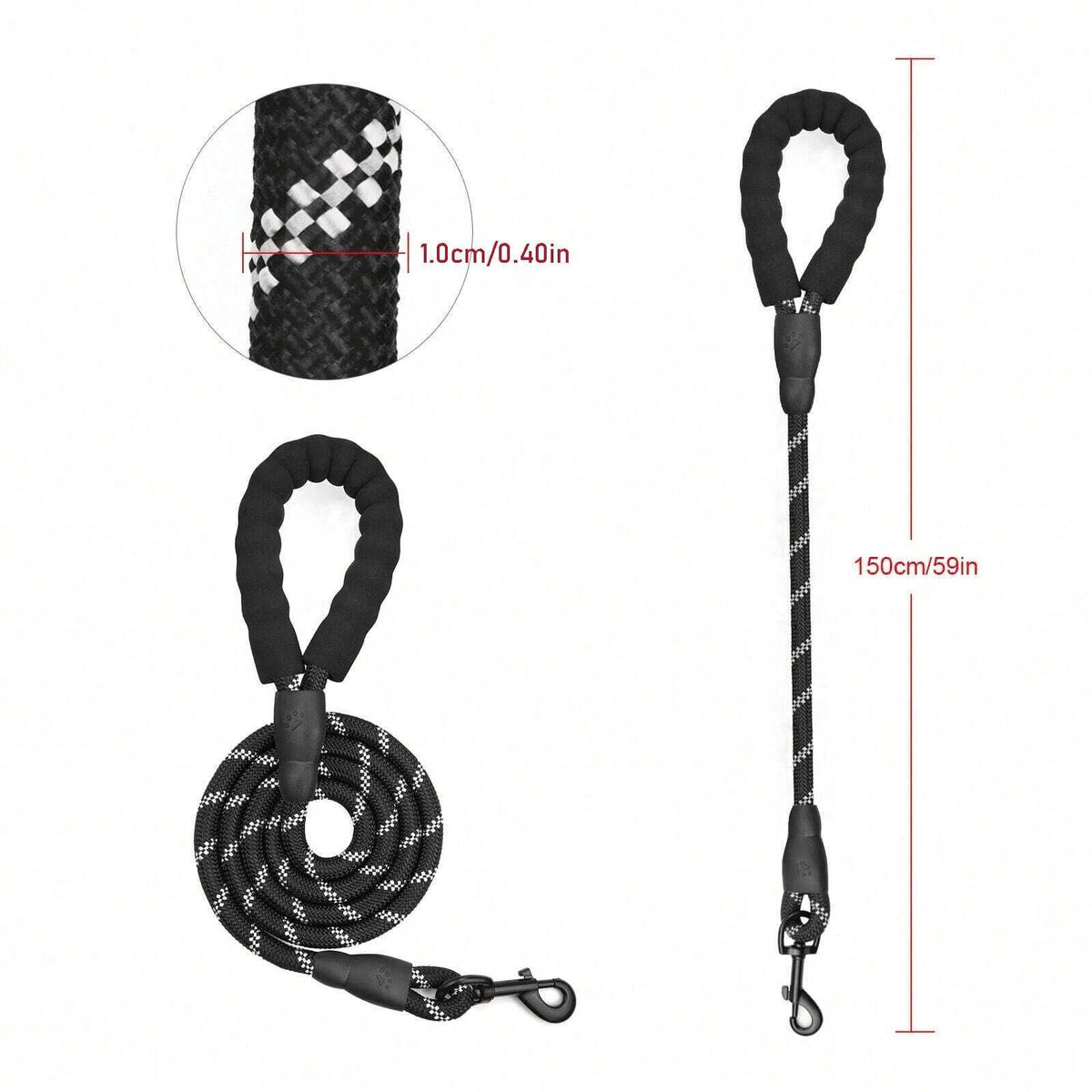 No-Pull Dog Harness – Reflective Padded Vest with 2 Leash Clips