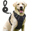 No-Pull Dog Harness – Reflective Padded Vest with 2 Leash Clips