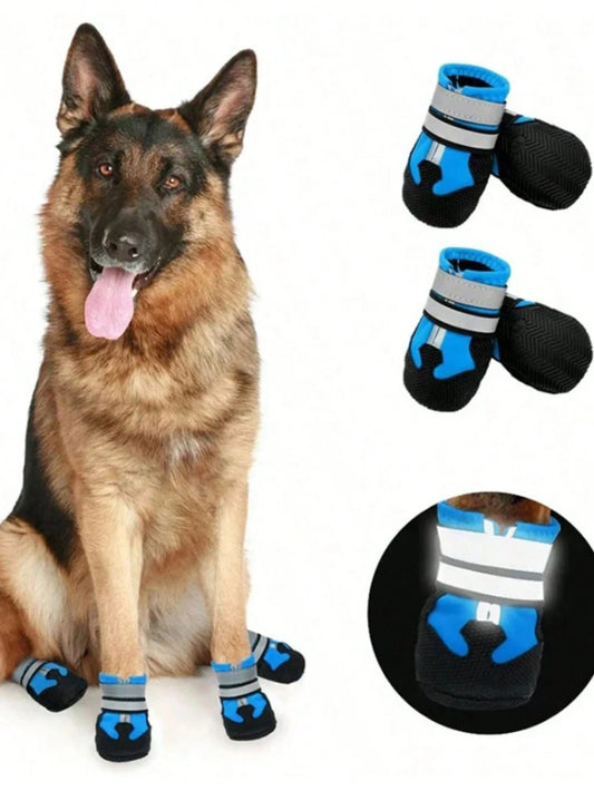 Waterproof Dog Boots | Non-Slip Rain Shoes for Medium & Large Dogs