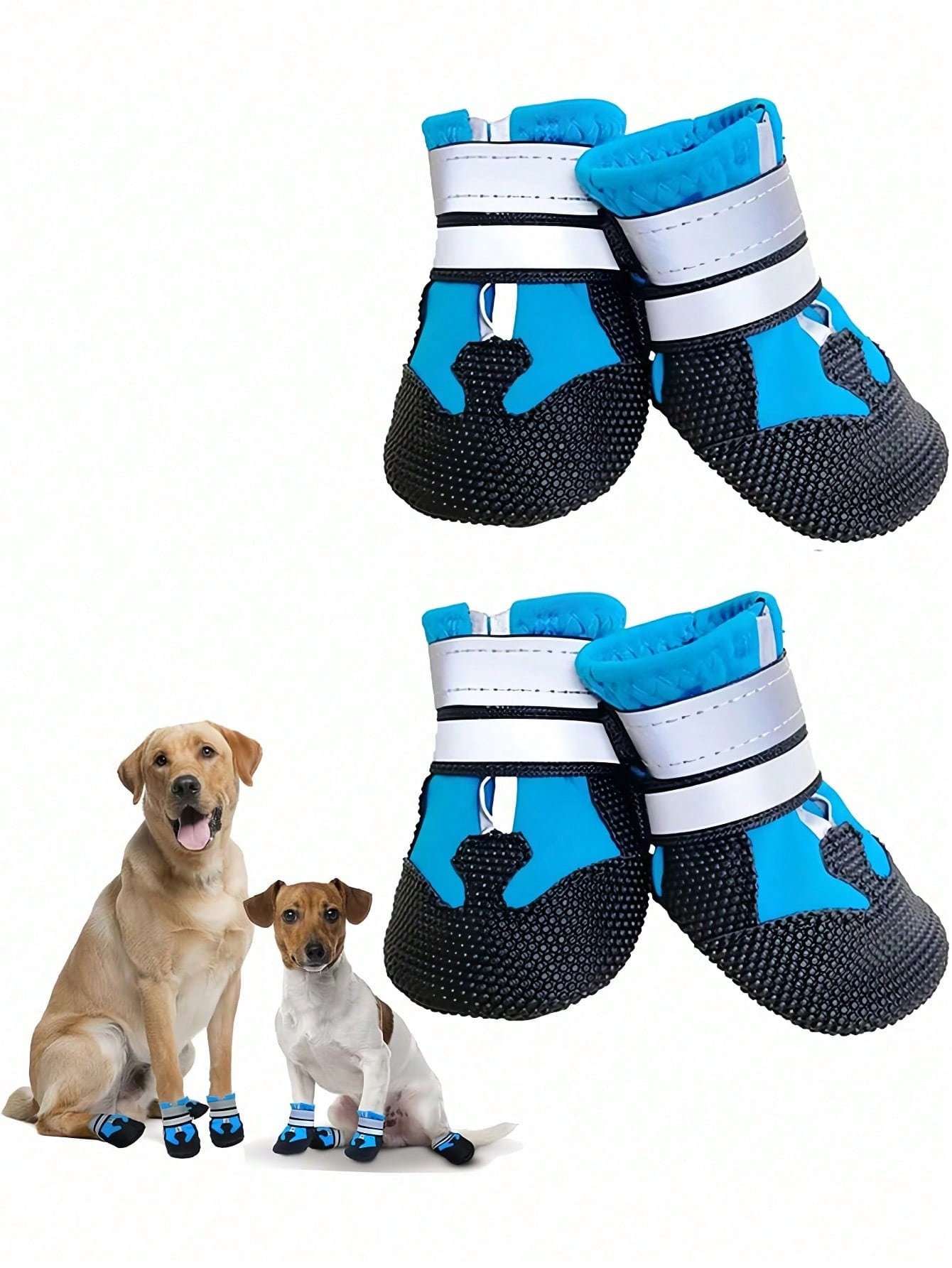 Waterproof Dog Boots | Non-Slip Rain Shoes for Medium & Large Dogs