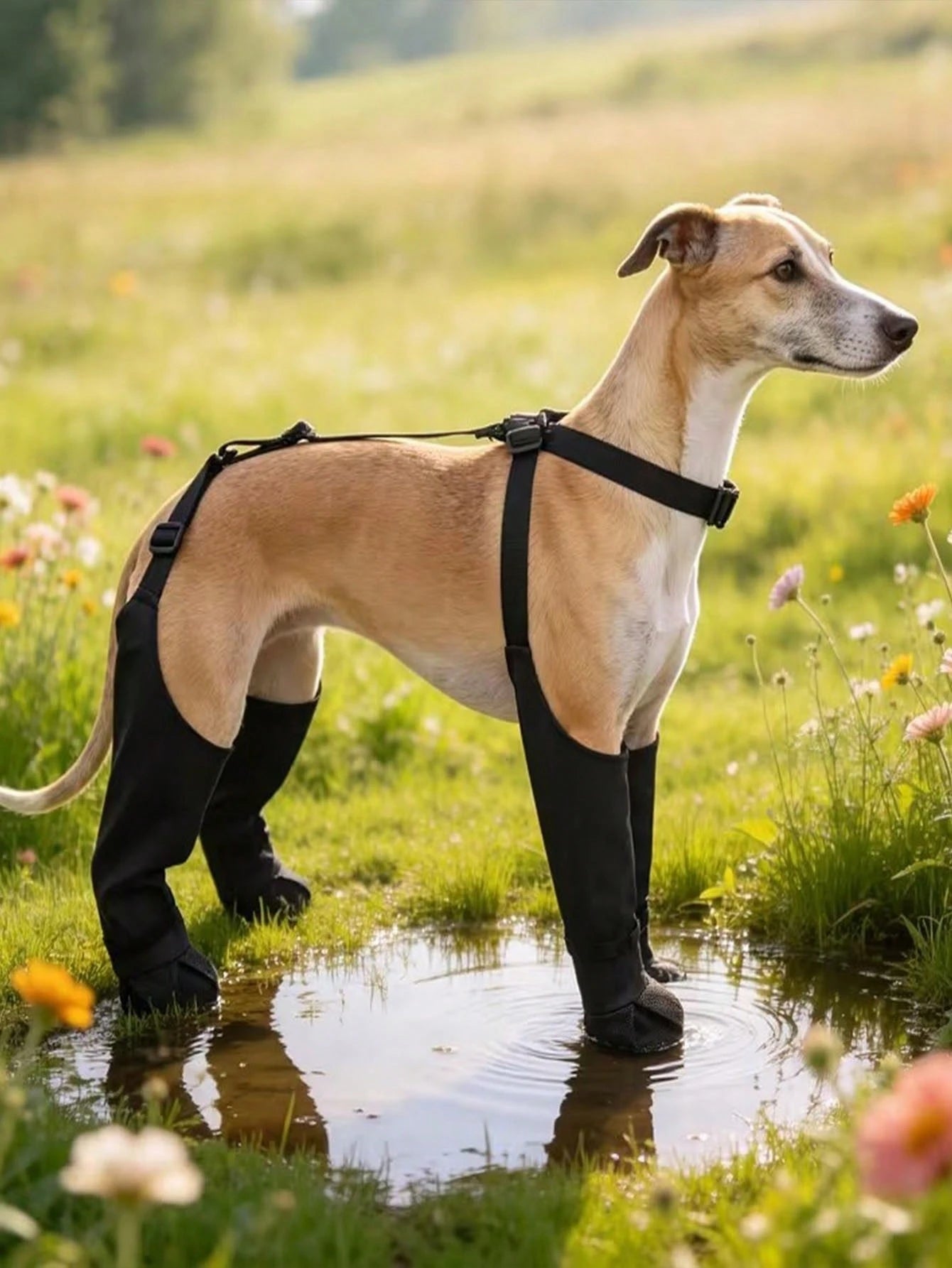 Adjustable Waterproof Dog Boots | Non-Slip Paw Protectors for Pets