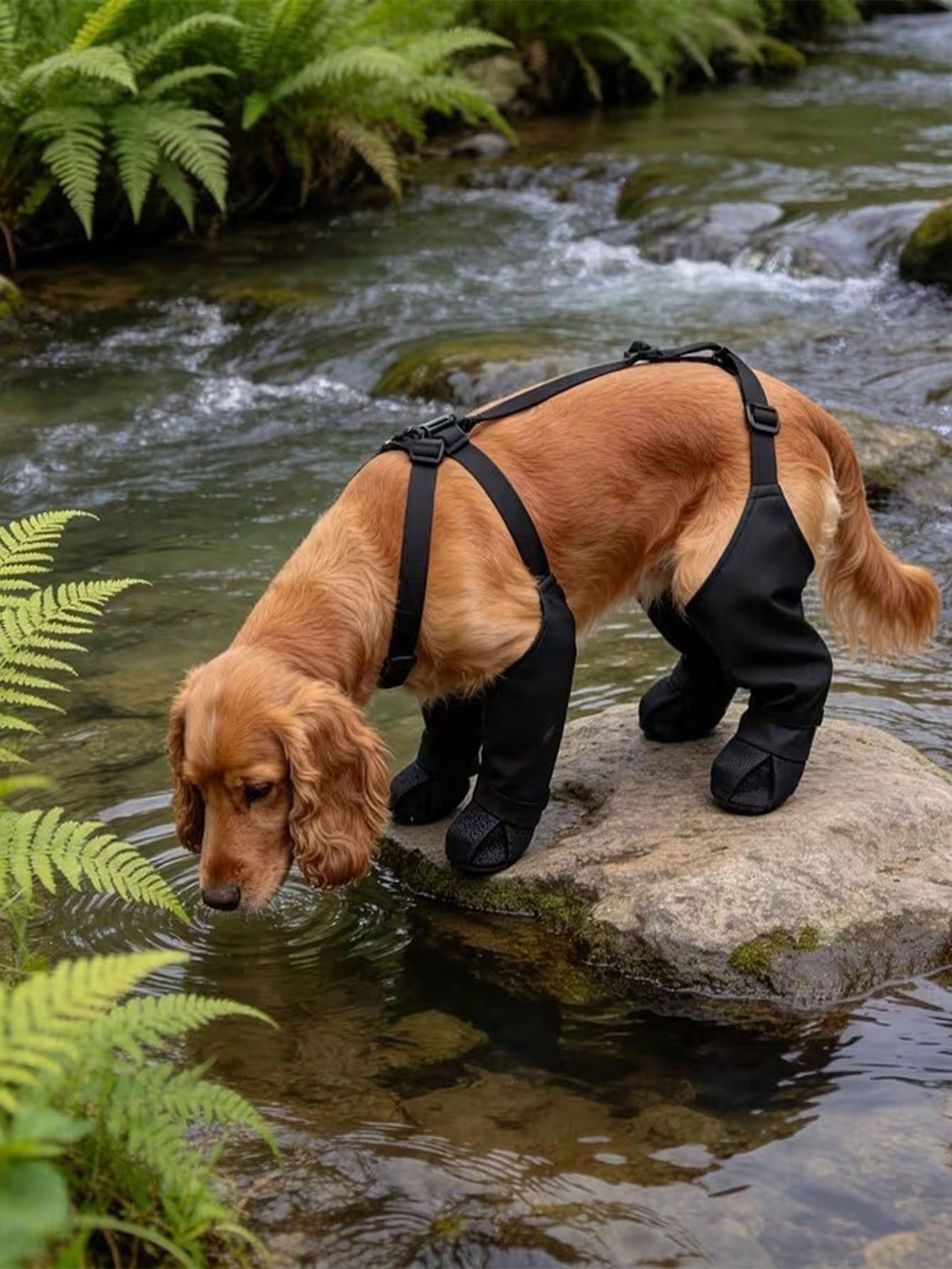 Adjustable Waterproof Dog Boots | Non-Slip Paw Protectors for Pets