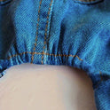 Striped Dog Denim Overall Jumpsuit | 4-Leg Pet Outfit for Small Dogs