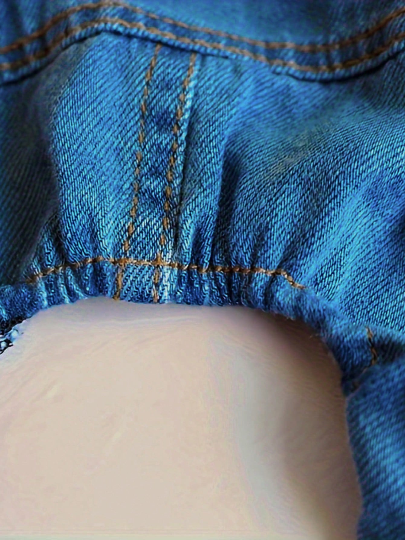 Striped Dog Denim Overall Jumpsuit | 4-Leg Pet Outfit for Small Dogs