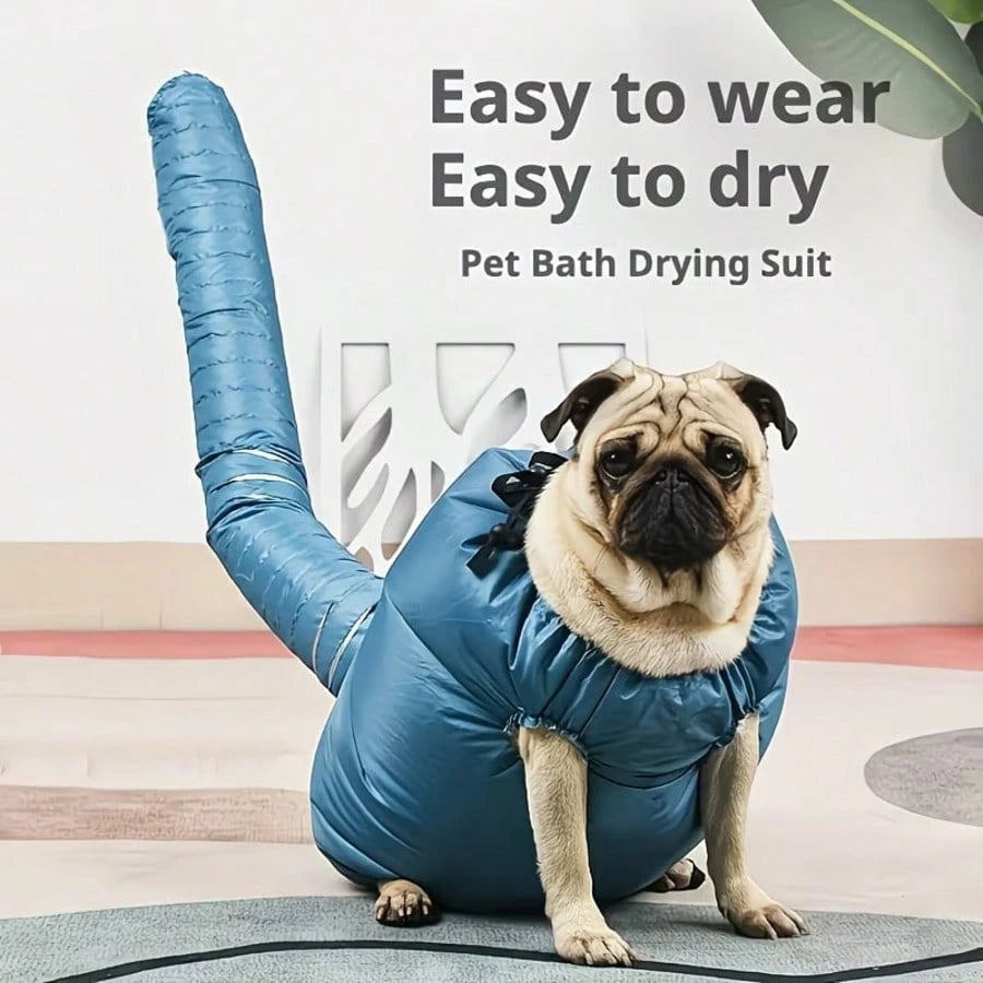 Hands-Free Pet Drying Bag | Quick-Dry Grooming Bag for Cats & Small Dogs