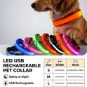 LED Adjustable Pet Collar for Cats & Dogs | Glow Safety Collar