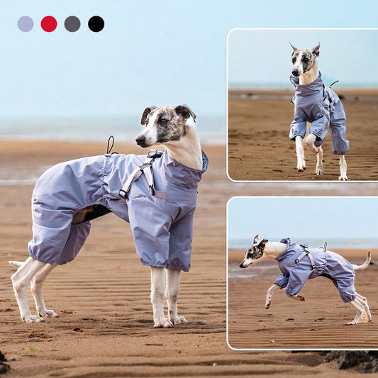 Waterproof Dog Raincoat with Reflective Strips | Outdoor Rain Jacket for Small & Medium Dogs