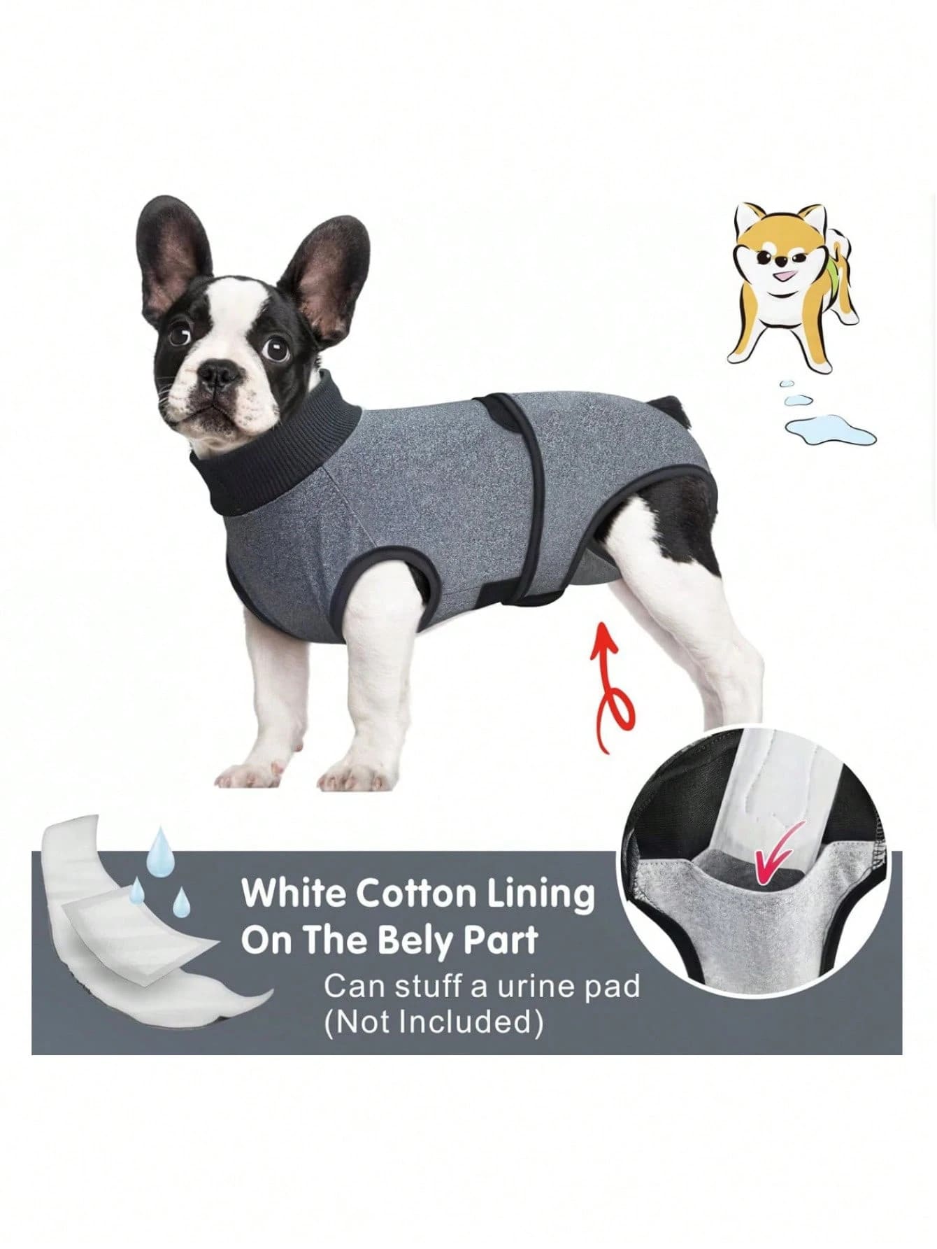 Pet Recovery Suit for Dogs & Cats | Adjustable Surgery Wrap