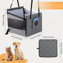 Large Pet Car Seat Cushion | Comfortable Dog & Cat Travel Seat Bed