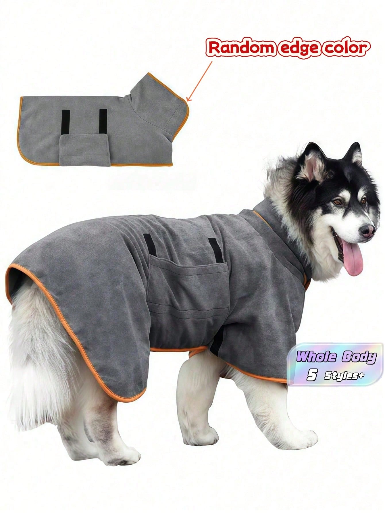 Quick-Dry Dog Bathrobe | Absorbent Pet Towel for Dogs & Cats
