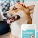 Pet Dental Finger Wipes for Dogs & Cats – 20 Count Oral Care Wipes