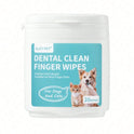 Pet Dental Finger Wipes for Dogs & Cats – 20 Count Oral Care Wipes